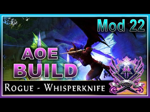 NEW Mod 22 Rogue Whisperknife AoE Build! CRUSH those Groups of Enemies! - Neverwinter 2022