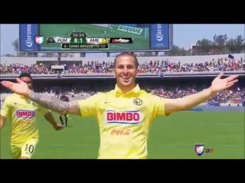 Pumas UNAM vs America 0-1 Jornada 7 Clausura 2015 22/2/15