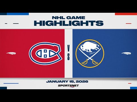 NHL Highlights | Canadiens vs. Sabres - January 15, 2026