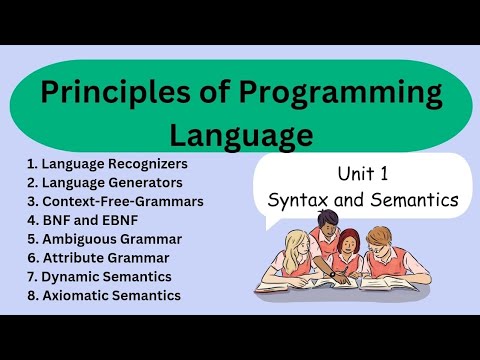 Principles of Programming Language Unit 1 Complete Syllabus PPL PPL unit 1