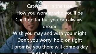 Miley Cyrus and Billy Ray Cyrus Butterfly fly away lyrics on screen