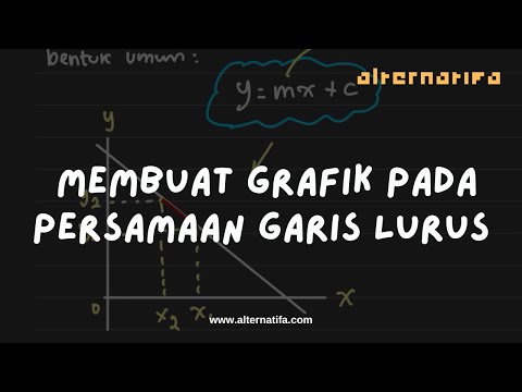 Persamaan Garis Lurus : Membuat grafik | Pengetahuan Kuantitatif | Alternatifa