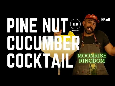 Summer Craft Cocktail: Cucumber, Pine Nuts, and Tequila! Happiness Bar