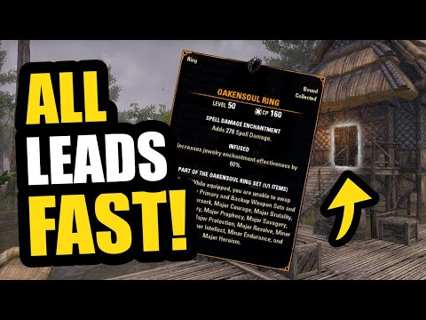 GET THESE NOW! 💍 ALL Oakensoul Ring Lead Locations! ESO Oakensoul Ring Mythic Guide