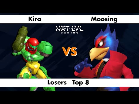 NXT LVL Gaming 8 - Losers Top 8 - Kira (Samus) vs Moosing (Falco) - SSBM Smash Mele
