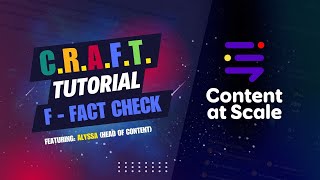 How Alyssa Fact-Checks AI Content With the F in CRAFT Framework