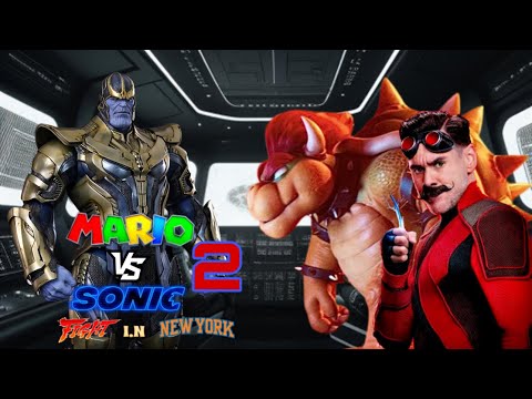 Bowser and Eggman meets Thanos/Thanos created the army (Mario vs Sonic 2 Part 3)