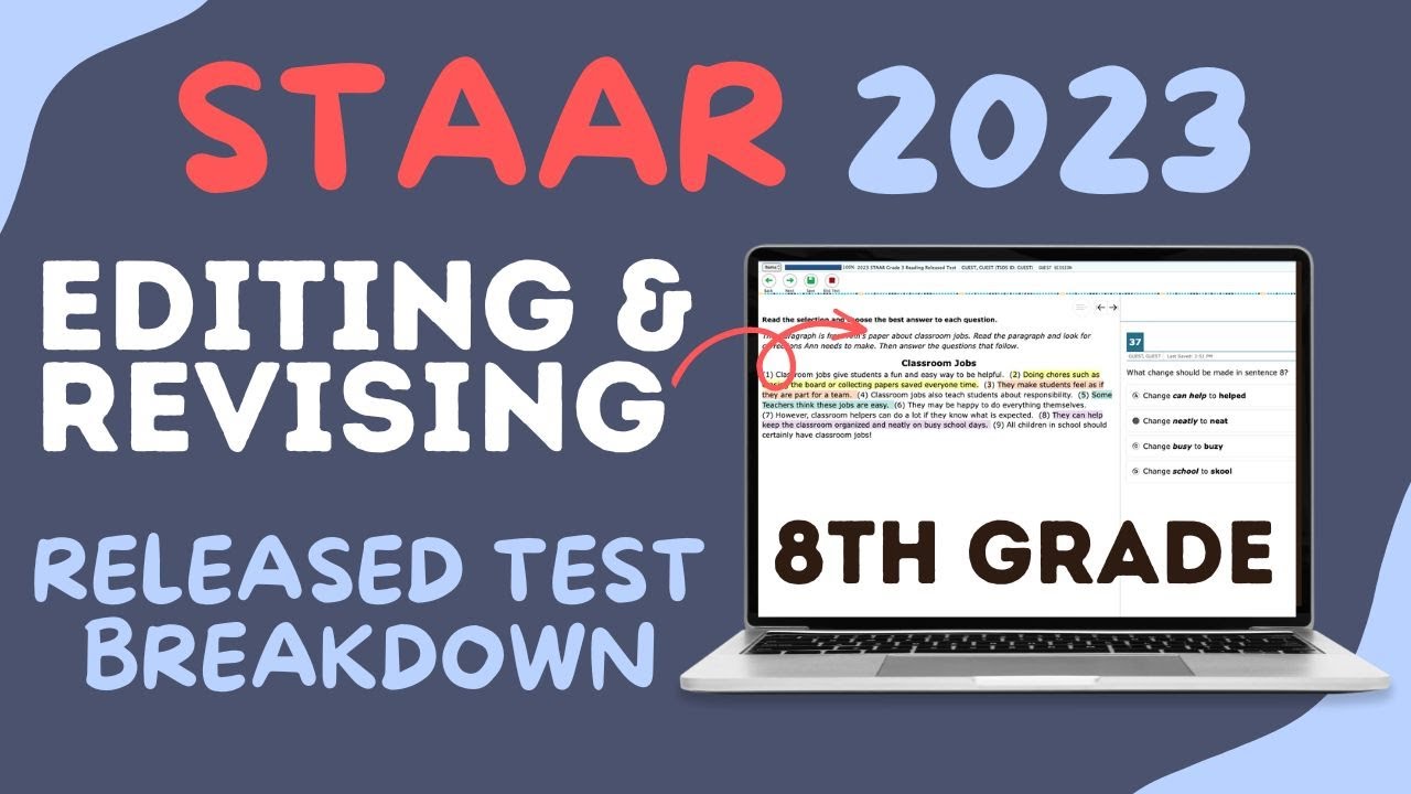 STAAR 2023 8th Grade Released Test: Your Guide to Revising & Editing Questions