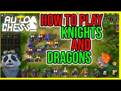 Auto chess -  How to play knights and dragons / Easy to rank up.