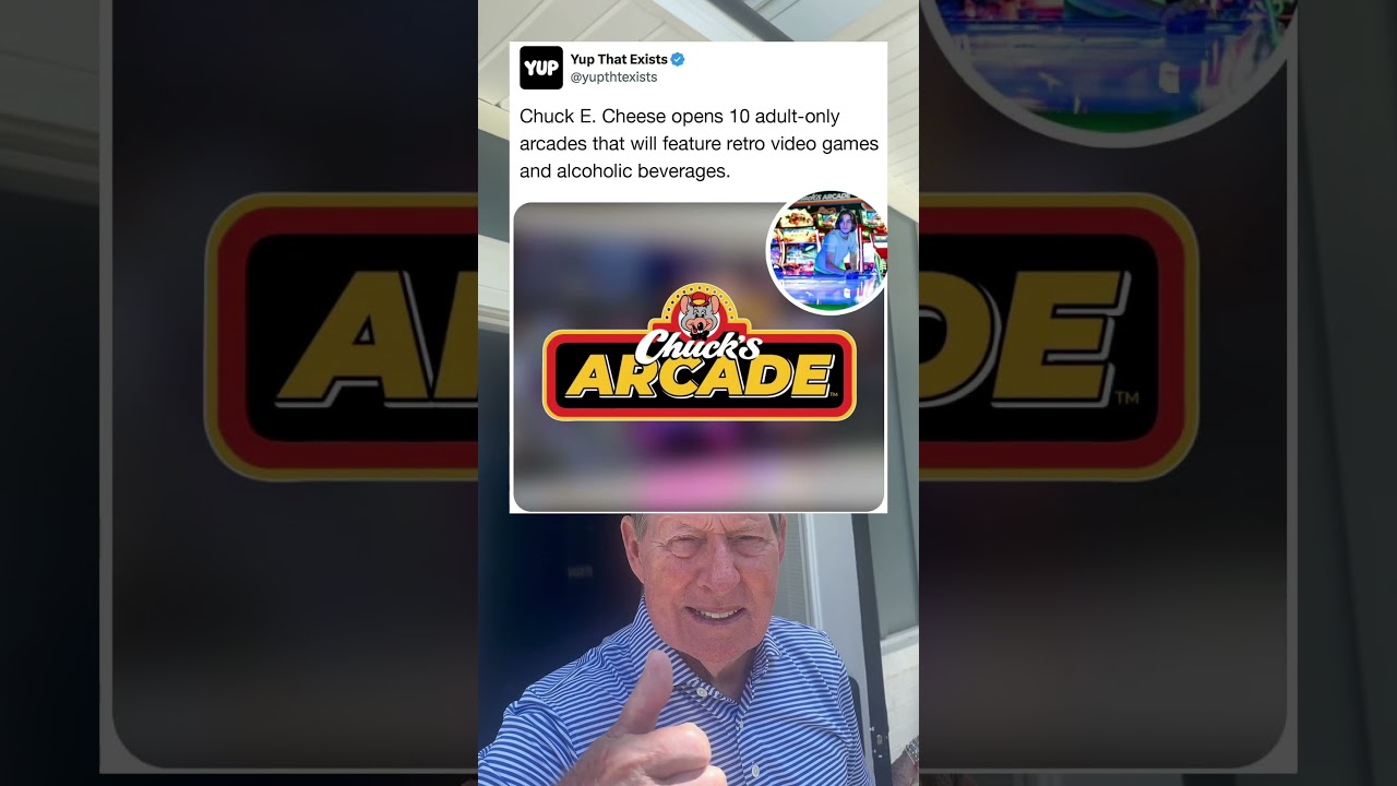 Chuck E Cheese Opens 10 Adult Only Arcades That Will Feature Retro Video Games and Beverages.