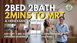 829 sqft Why This Layout Works | Esparina Residences 2-Bedroom Executive Condominium | Singapore