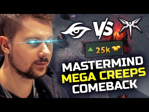 SECRET vs MINESKI - WTF EPIC MEGACREEPS COMEBACK - FIRST TIME ON TI9 MAIN EVENT - DOTA 2
