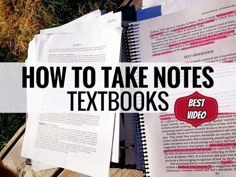 How to Take Notes: Textbooks