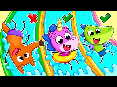 Safety Rules in the Pool! | Swimming Lessons for Kids 🤿📖 | Teeny Mimi🦄