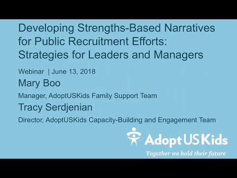 Developing Strengths Based Narratives for Public Recruitment Efforts