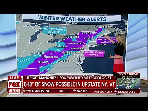'Bomb Cyclone' To Hit Northeast With Heavy Snow And Strong Winds