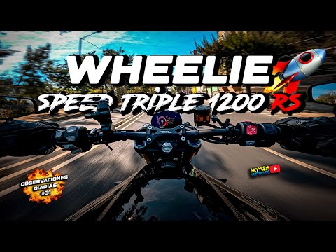 CABALLITOS 💥😎🤟🏻 en la SPEED TRIPLE 1200 RS! | NOS ENCONTRAMOS A BAD BUNNY! | SKYYCRIS