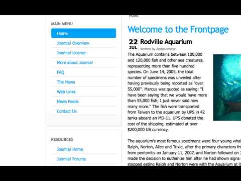 Joomla 1 5 Intermediate Lesson 21 Introduction to Plugins