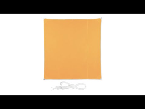 Gelbes Sonnensegel quadratisch Gelb - Polyester - 500 x 1 x 500 cm