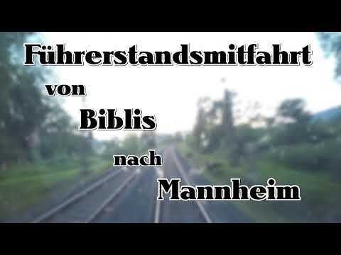Führerstandsmitfahrt | Biblis - Mannheim | Baureihe425 | Stationsangaben | Reupload