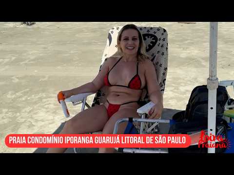 Praia 🏝️ condomínio Iporanga Guarujá litoral de São Paulo 