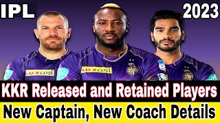 IPL 2023 Auction: Kolkata Knight Riders (KKR) Released & Retained Players List | New Captain, Coach