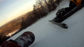 preview picture of video 'Blue mountain 1/18/13 wipe out on clif hanger'