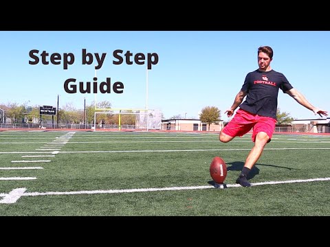 HOW TO KICKOFF A FOOTBALL -  Step by step guide