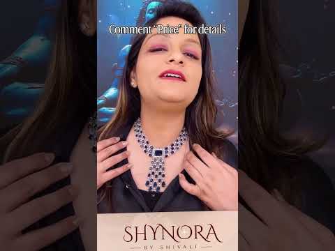 Royal Midnight Blue Multi-Layer Chandelier Necklace Set with Earrings