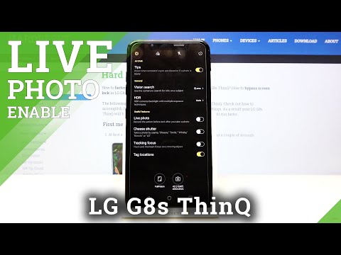 How to Switch On/Off Live Photos in LG G8s ThinQ - Take Live Photos
