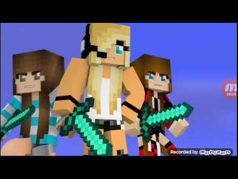 [SPED UP VERSION] Minecraft Song Psycho Girl 8 - Psycho Girl Minecraft Music Video Series