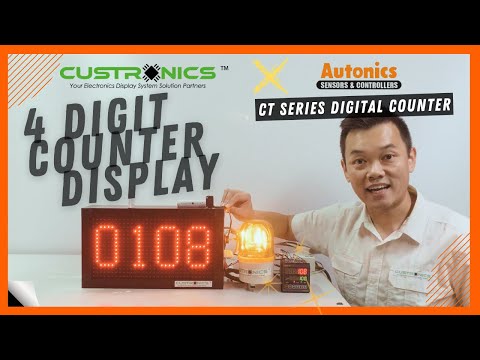 LED 4 Digit Electronics Production Counter #Autonics #CTSeries #CT6S #CT4S #CT6M #CT6Y #Custronics