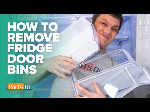 How to remove Samsung refrigerator door shelf bin (right) part # DA97-12650A