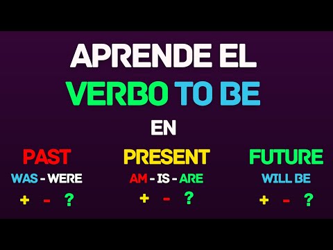 Aprende el verbo To Be en inglés en Pasado, Presente y Futuro (Was-Were) (Am-Is-Are)  (Will be)