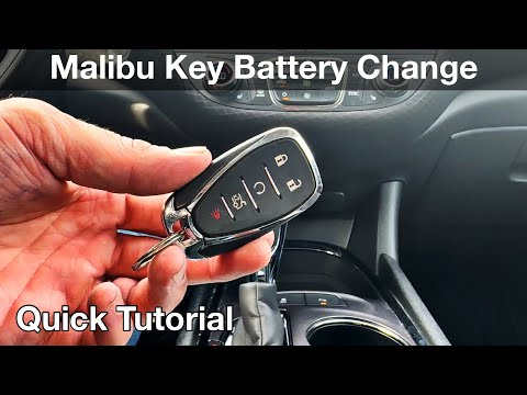 How to replace the remote battery in a 2022 Chevy Malibu