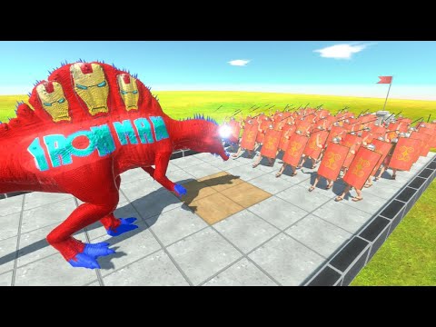 Dinosaurs in 10 Level Romanus Challenge - Animal Revolt Battle Simulator