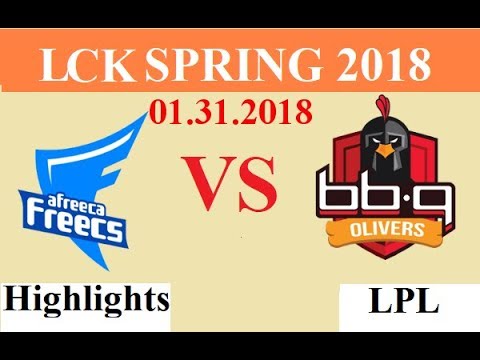 [01.31.2018]: AFS vs BBQ - Highlights Game 2 - LCK Spring 2018 W3D2
