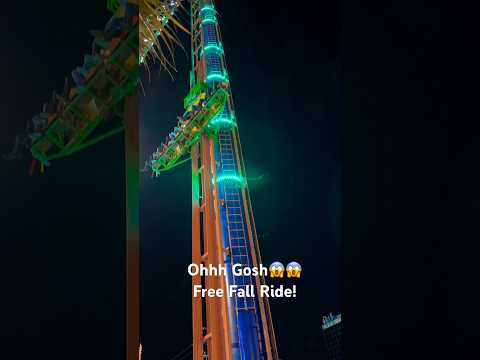 😱Free Fall Ride @Myrtle Beach 🇺🇸 USA ..🤯😱 Can you do it?