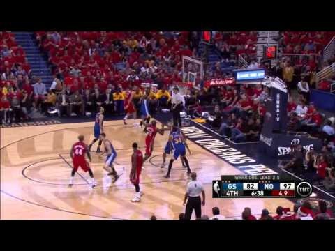 NBA, playoff 2015, Warriors vs. Pelicans, Round 1, Game 3, Move 51, Ryan Anderson, 2 pointer