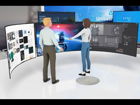Presenting content in a VIVE Sync meeting