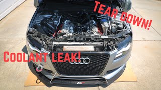 Finding the mystery leak that destroyed my Audi S4! Teardown!!