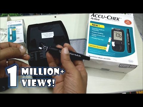 How To Use Accu Chek Active Blood Glucose Monitoring System/ Accu Check Demo