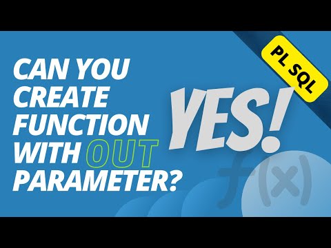 Create Function With Out Parameter Oracle Sql Plsql Tricky Interview Questions