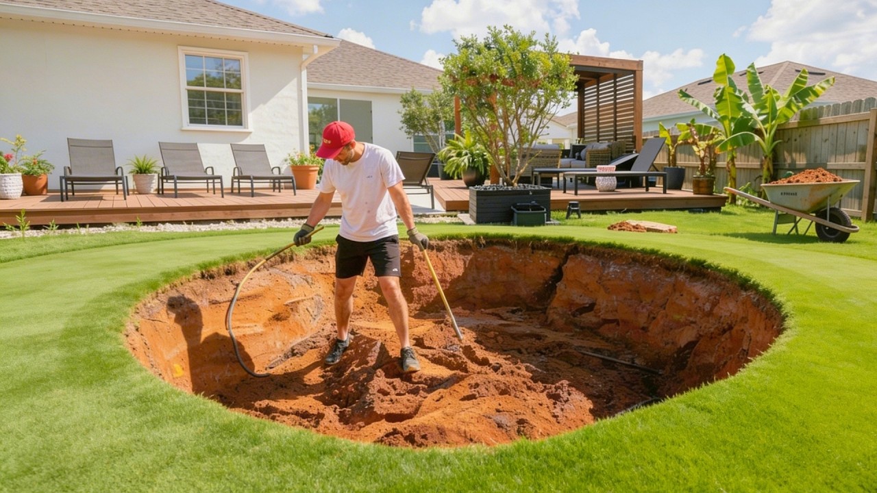 Contractors Asked $150,000 for This Backyard So He Built It Himself (Did He Save?) ​