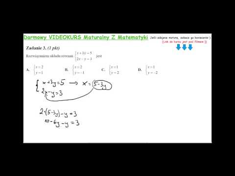 Task 3 of the resit Matura exam, August 2011