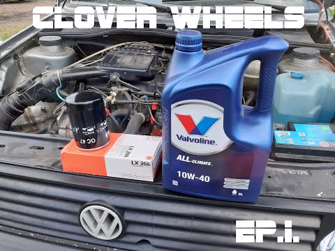 Changing oil and filters for 1.6 PN engine, VW Golf mk2. Ep.1. (Clover wheels)
