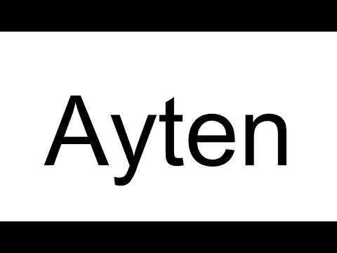 How to Pronounce Ayten (Turkish)