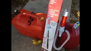 Happy Saturday!! Harbor Freight Transfer Pump #63847. Will this Thing move Liquid  Let's Find Out!