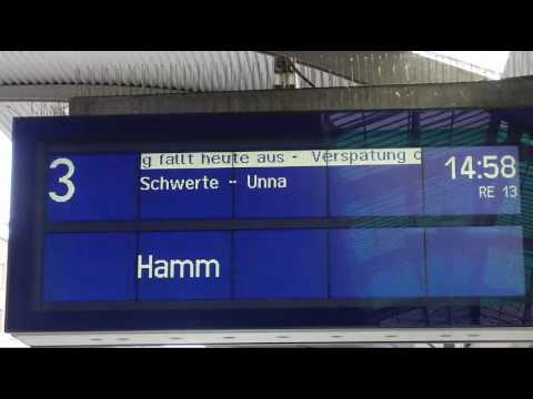 Fail - Anzeige Hagen Hbf