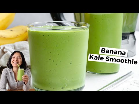 Banana Kale Smoothie | Easy, Healthy & Energizing Breakfast Smoothie 🥬🍌